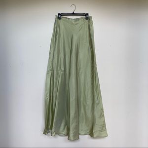 Green Long Maxi Skirt